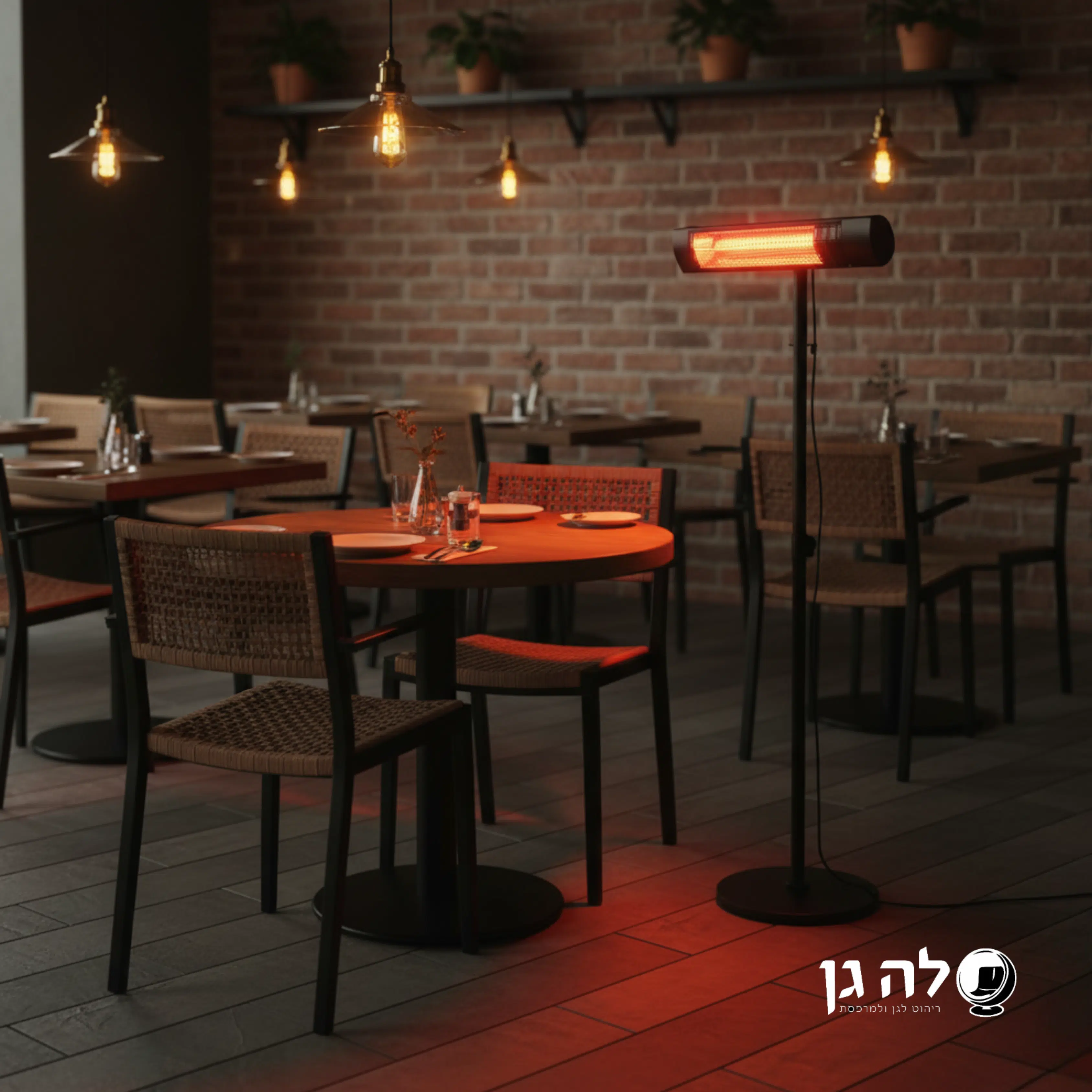 תנור אינפרא אדום | כולל סטנד אלגנטי | Space 2000W