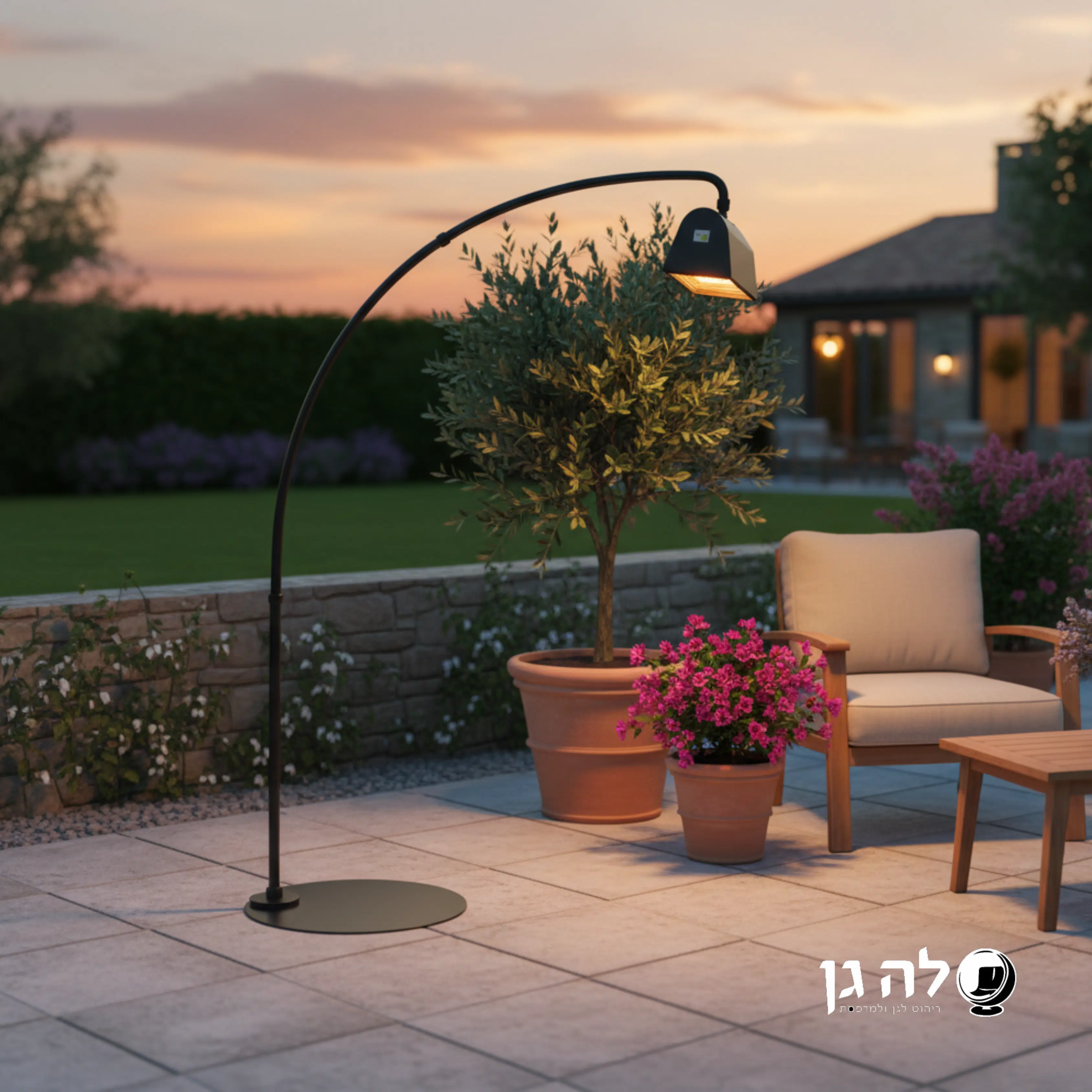 תנור אינפרא אדום עם מעמד פיוז’ן ושלט | דגם BOSTON premium 2500W | שחור מט